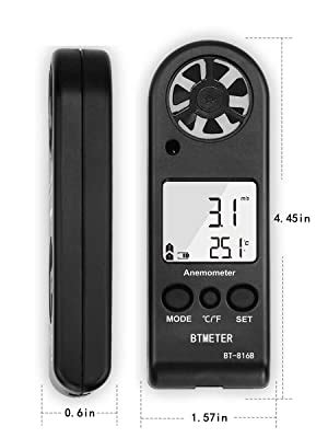 Anemometer Handheld Btmeter Bt B Digital Wind Speed Meter Gauge