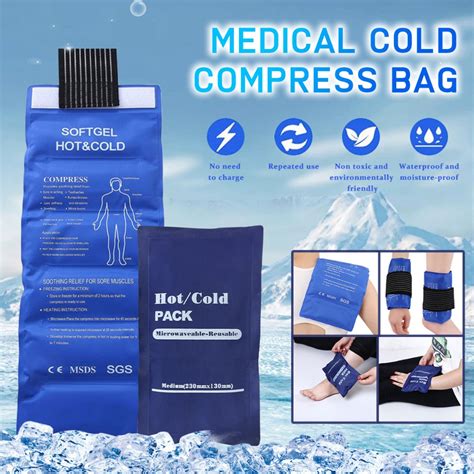 Gel Pack Cold Hot Compress Reusable Wearable Ice Pack For Muscle Strain Sprain Injury