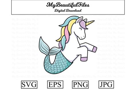 Free Unicorn Mermaid Svg 883 Svg Png Eps Dxf File