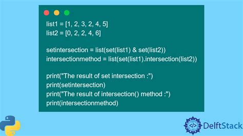 Intersección De Listas En Python Delft Stack