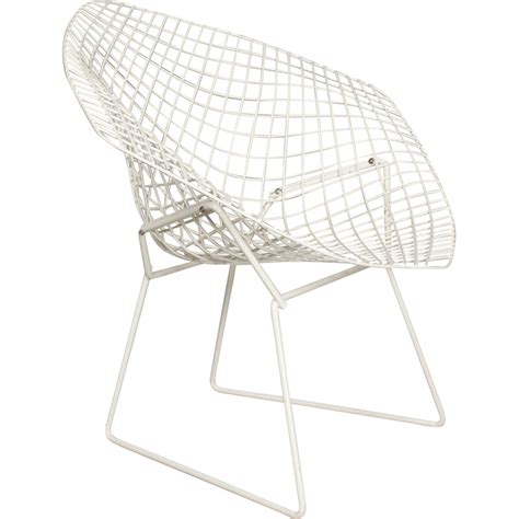 Chaise Vintage White Diamond En Maille M Tallique Pour Knoll Allemagne