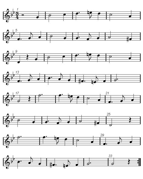 Greensleeves Pdf Sheet Music Easy Music