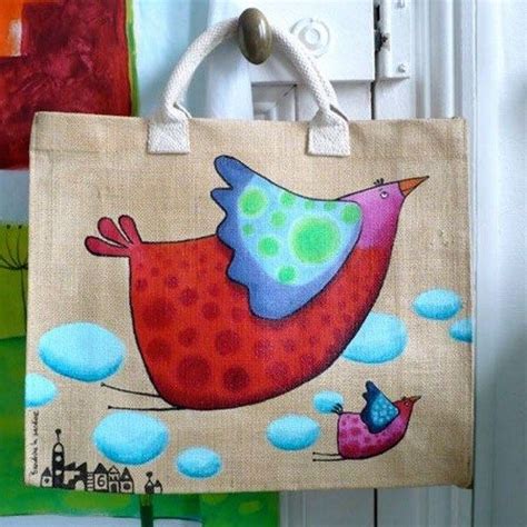 картинка для сумки птички в полете | Painted canvas bags, Painted bags ...