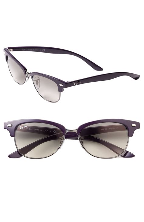 Ray Ban Club Master Cat Wayfarer Sunglasses In Purple Violet Lyst