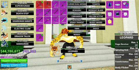 Blox Fruit Lvl 2450max Godhuman Leopard Fruit Cdk 6 Fighting