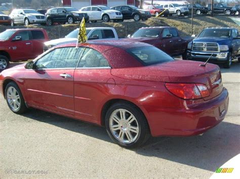 Inferno Red Crystal Pearl 2008 Chrysler Sebring Limited Hardtop