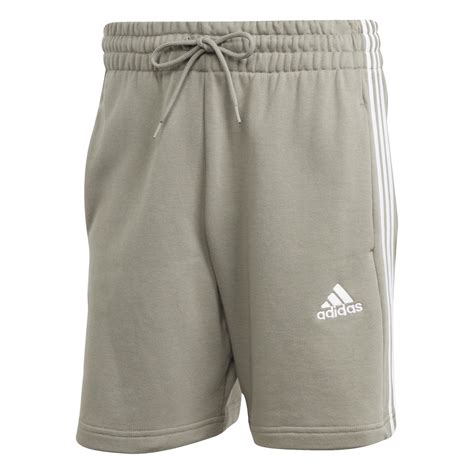 Adidas Essentials 3 Stripe Fleece Shorts Mens Fleece Shorts