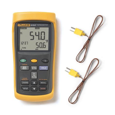 Fluke 54 IIB Termómetro Dual de Contacto hasta 1372ºC Registro y USB