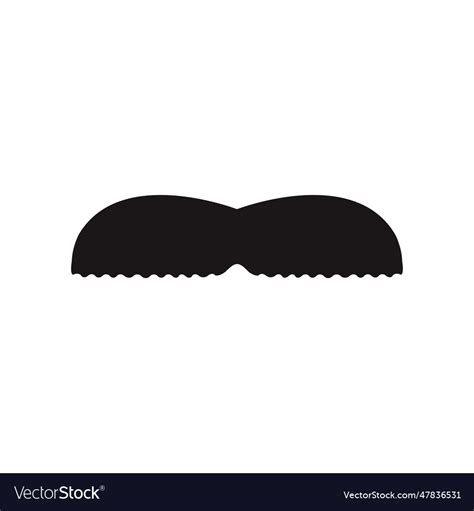 Mustache 03 Royalty Free Vector Image - VectorStock