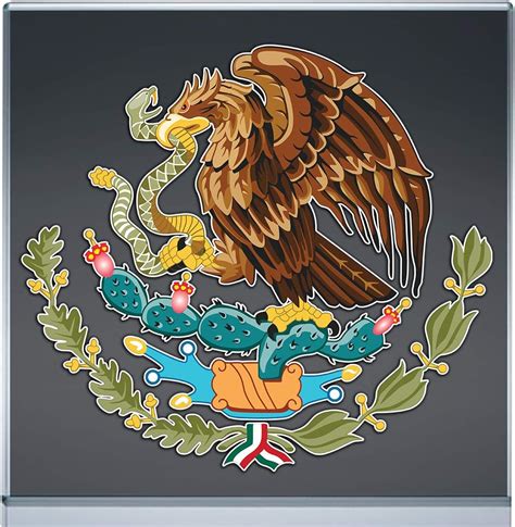 Buy Escudo Mexicano Mexican Eagle Emblem Sticker Decal Calcomania The