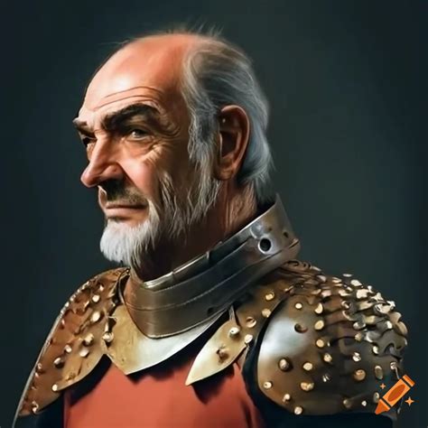 Sean Connery As A Medieval Noble Lord In Studded Leather Armor On Craiyon