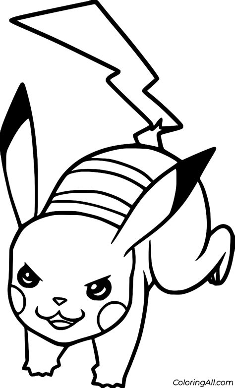 Pikachu Coloring Pages 35 Free Printables Coloringall