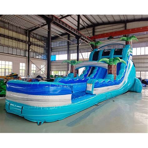 Commercial Slide Inflatable Palm Tree Inflatable Water Slide Commercial