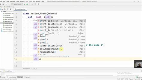 Python Gui Organizing Components Using Nested Frames Step By Step Explanation Part 6 Youtube