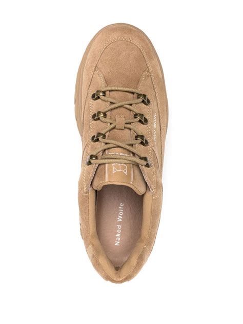 NAKED WOLFE Sporty 70mm Platform Sneakers Neutrals FARFETCH