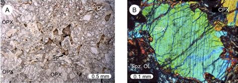 4: Microtextures of plagioclase lherzolite from the Poum massif and ...