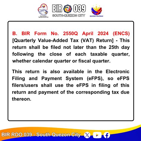 bir revenue district office  south quezon city facebook