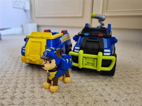 Paw Patrol Chase Figure And 2 X Vehicles EBay