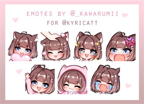 Kawarumi Waitlist Open On Twitter My Emotes Comms Are Open At The