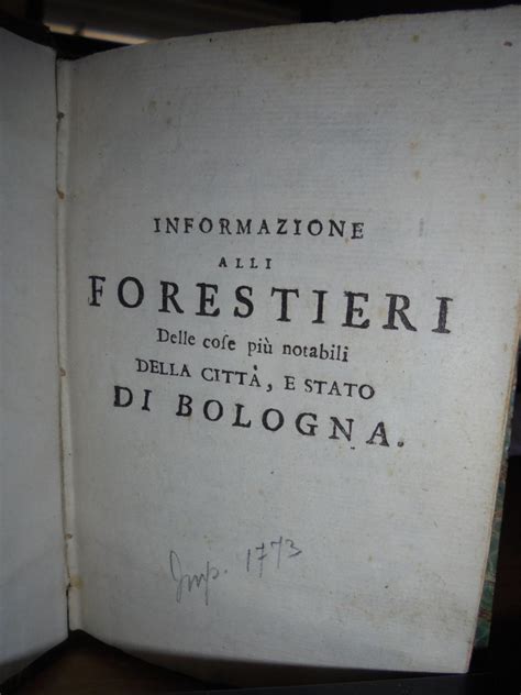 Informazione alli forestieri delle cose notabili della città e stato