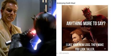 Star Wars 10 Memes That Perfectly Sum Up Obi Wan Maul S Rivalry