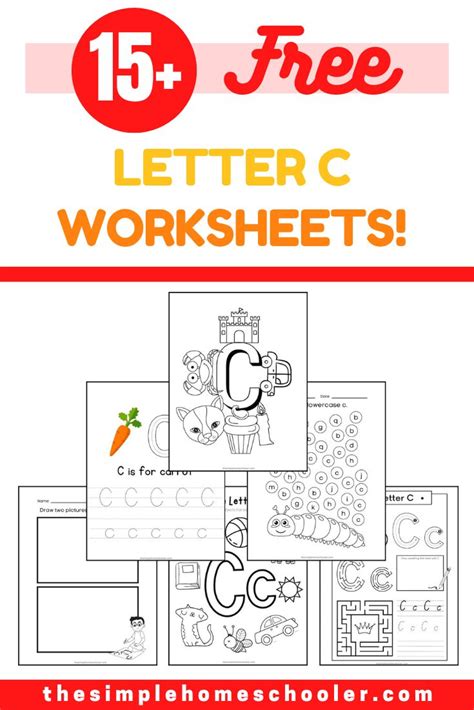 15 Free Letter C Worksheets Easy Print The Simple Homeschooler