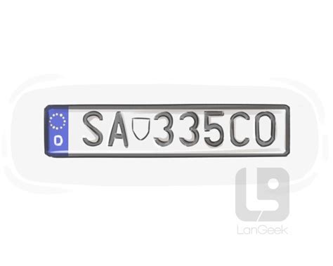 Definition & Meaning of "License plate" | LanGeek