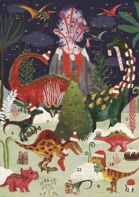 Advent Calendar Card Roger La Borde Dinosaurs Acc093