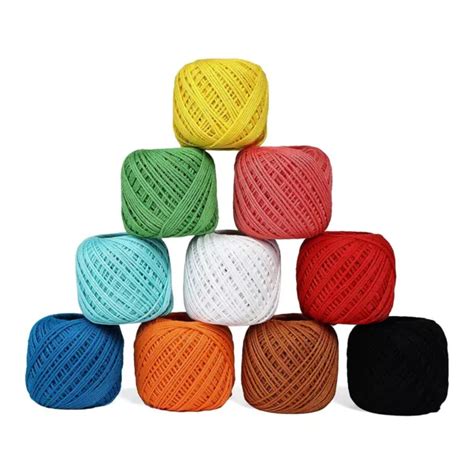 LOT DE 10 fils à crocheter en coton pour tricoter et bricoler EUR 16 69