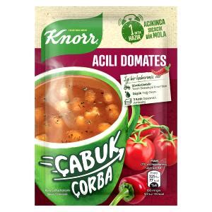 100 Gram Knorr Çabuk Çorba Acılı Domates Kaç Kalori kackalori tr