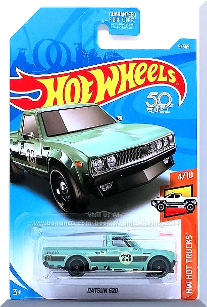 Hot Wheels Datsun 620 HW Hot Trucks 4 10 9 365 2018 Green Edition Contemporary