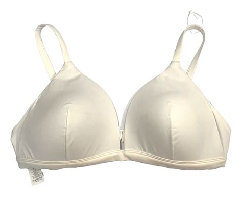 Lululemon Waterside Swim Top Sz White Padded Bikini Adjustable Strap