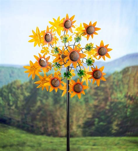 Sunflower Garden Metal Wind Spinner | Déco jardin, Jardins, Deco