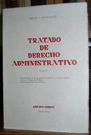 Tratado Derecho Administrativo De Marienhoff Miguel Iberlibro