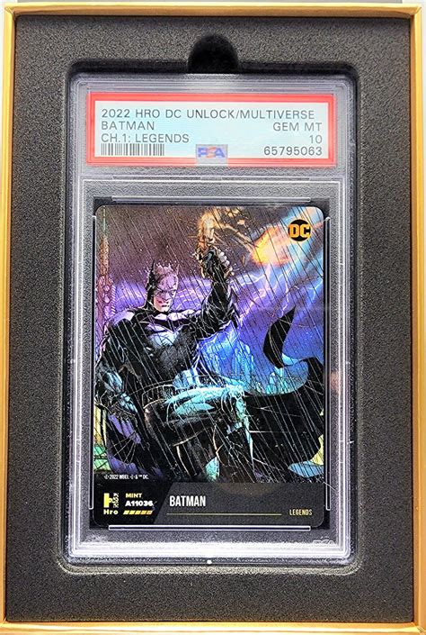 DC! 1x Batman Chapter 1 Legends PSA 10 (Holo - 2022 HRO DC Unlock/Mult