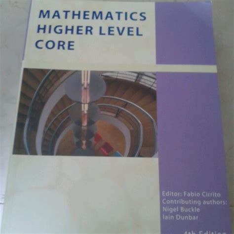 Ib Math Hl Core Textbook Hobbies Toys Books Magazines Textbooks