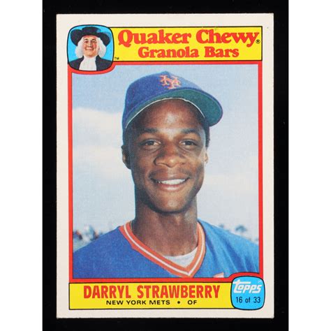 Darryl Strawberry Quaker Granola Pristine Auction