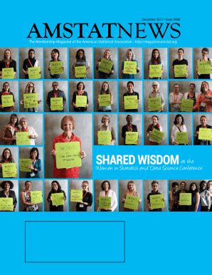 Fillable Online Magazine Amstat Women In Statistics And Data Science A