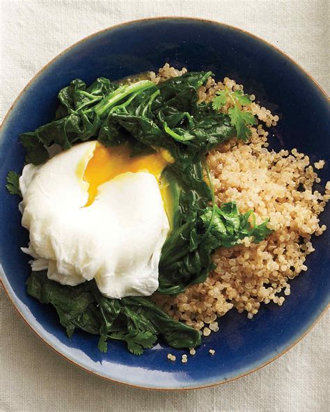 Sauteed Spinach With Poached Eggs