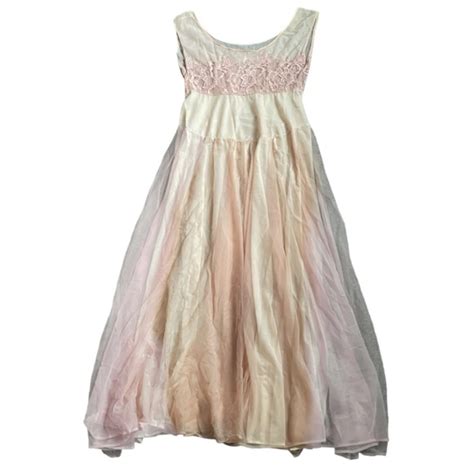Gotham Intimates Sleepwear Vintage S S Gotham Nude Sheer Lace