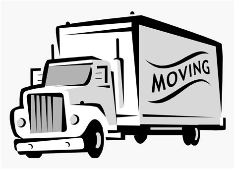 Moving Truck - Transparent Moving Truck Clipart, HD Png Download - kindpng