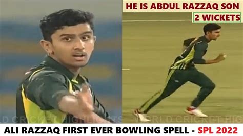 Ali Razzaq Abdul Razzaq S Son Bowling Spell Vs Faisalabad Stallions