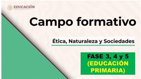 Soy Docente CAMPO FORMATIVO ÉTICA NATURALEZA Y SOCIEDADES FASE 3 4