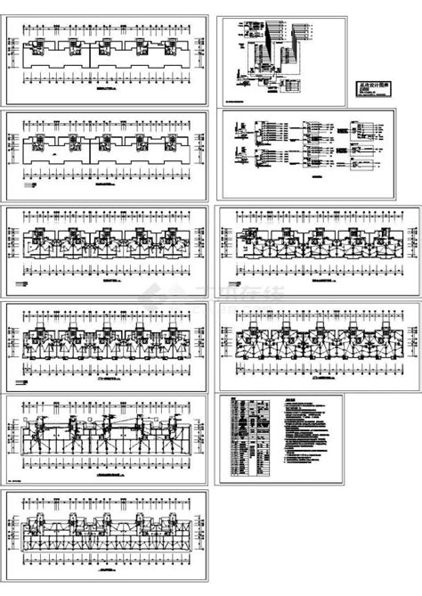 某十二层住宅楼强弱电设计cad全套电气施工图（含设计说明）居住建筑土木在线