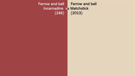 Farrow And Ball Incarnadine Vs Matchstick Side By Side Comparison