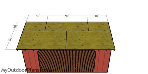 8x16 Firewood Shed Roof Plans Myoutdoorplans