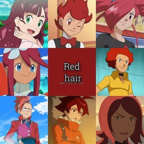 Some Red Hair Pok Mon Characters Pokemon Characters Pokemon