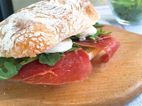 Prosciutto Ham Mozzarella Arugula Panini Sandwich Italian Recipe Book