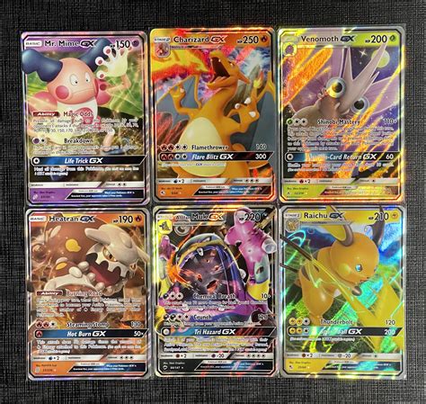 Mr Mime Gx Charizard Gx Venomoth Gx Heatran Gx