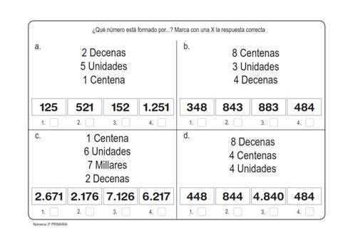 Ejercicios De Matem Aticas Primaria